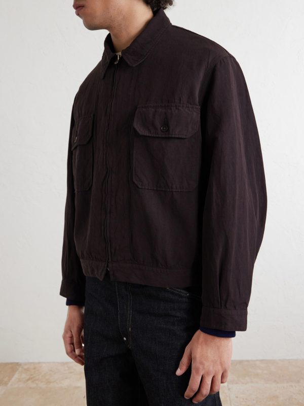 Cotton and Linen-Blend Jacket - FR