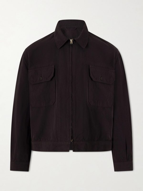 Cotton and Linen-Blend Jacket