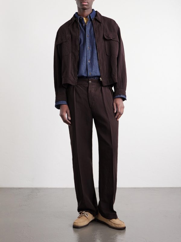 Cotton and Linen-Blend Jacket - OU2