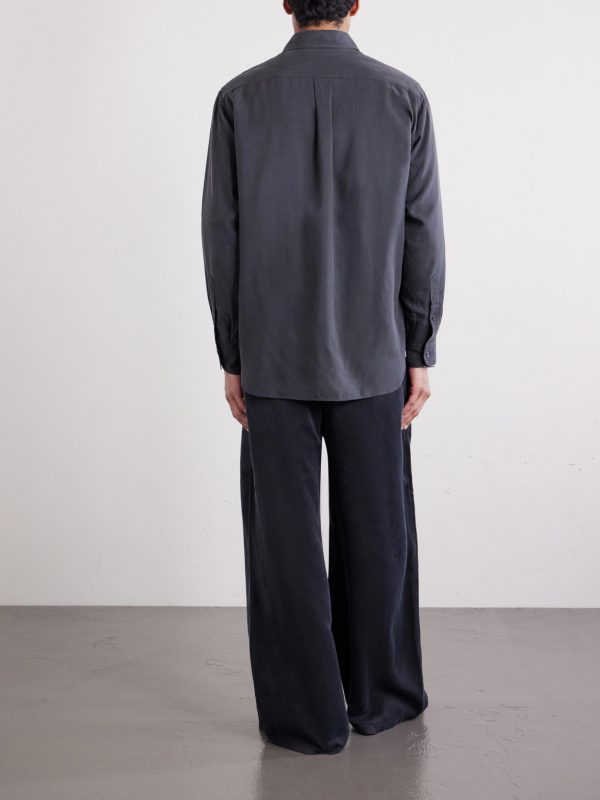 Silk-Gabardine Shirt - BK Silk-Gabardine Shirt - BK