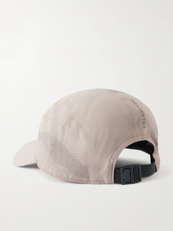 + Erewhon Mesh-Trimmed Shell Logo-Printed Cap - BK + Erewhon Mesh-Trimmed Shell Logo-Printed Cap - BK