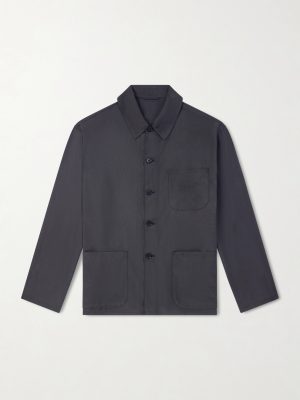 Silk-Gabardine Blouson Jacket Silk-Gabardine Blouson Jacket