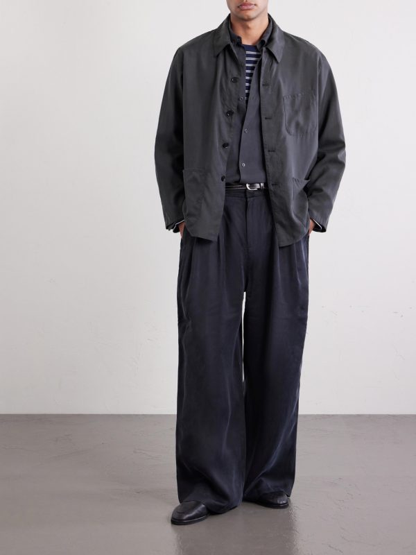 Silk-Gabardine Blouson Jacket - OU Silk-Gabardine Blouson Jacket - OU