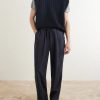 Straight-Leg Silk-Gabardine Drawstring Trousers - OU Straight-Leg Silk-Gabardine Drawstring Trousers - OU