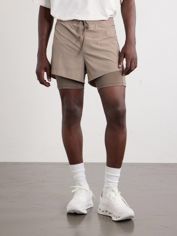 + Erewhon 2-in-1 Straight-Leg Layered Recycled-Shell Shorts - FR
