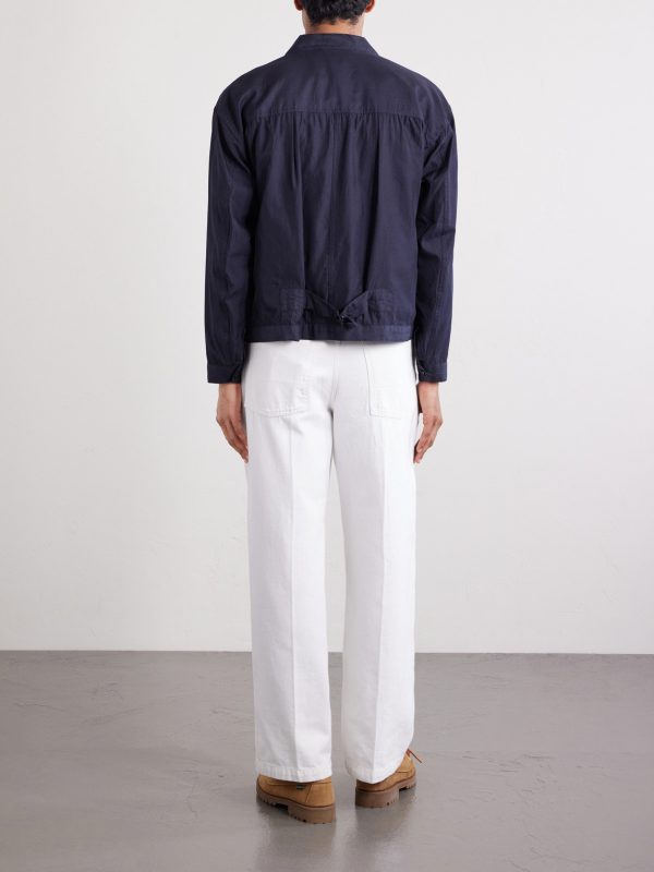 Cotton and Silk-Blend Denim Jacket - BK Cotton and Silk-Blend Denim Jacket - BK