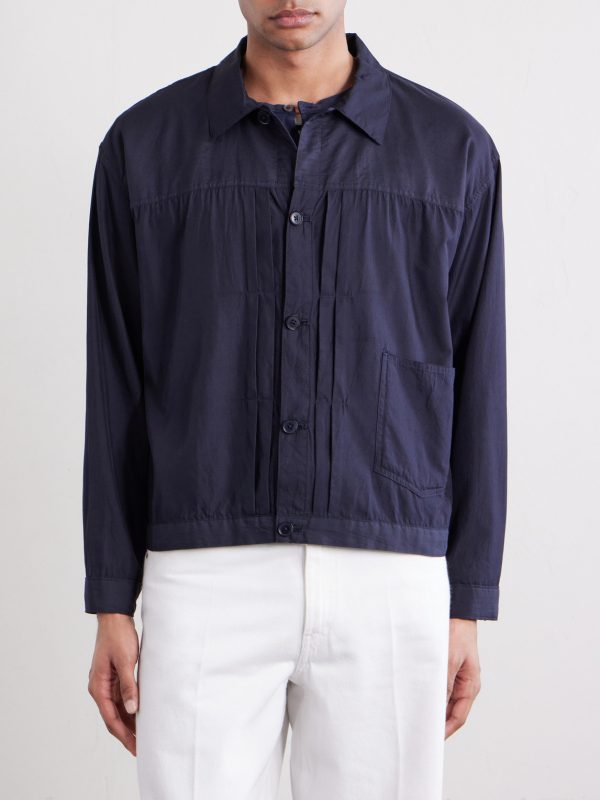Cotton and Silk-Blend Denim Jacket - FR Cotton and Silk-Blend Denim Jacket - FR