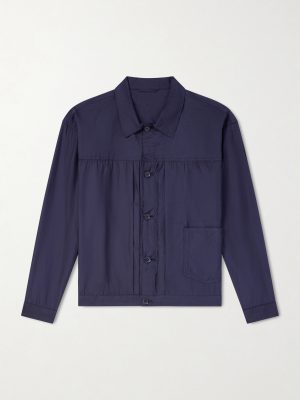 Cotton and Silk-Blend Denim Jacket