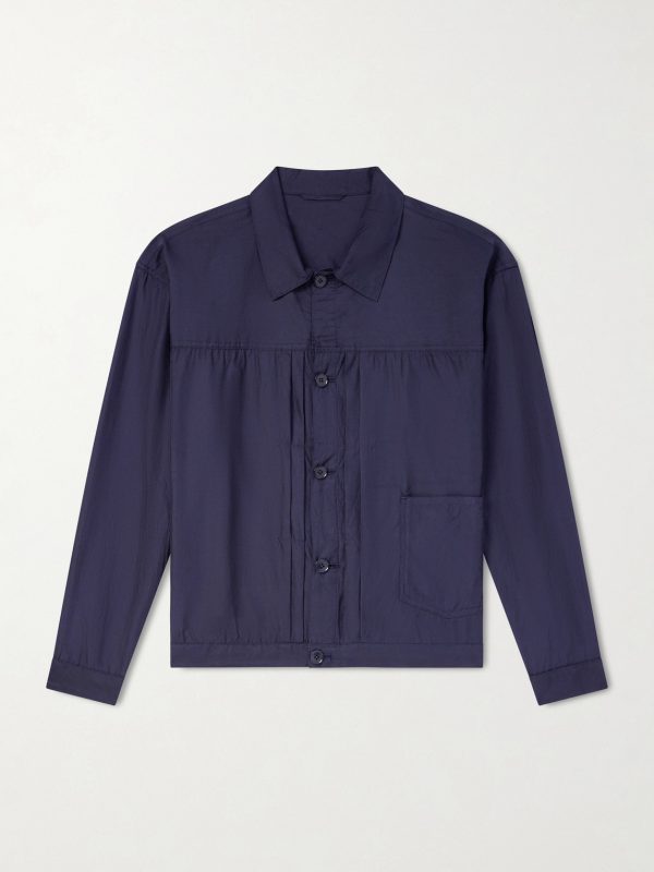 Cotton and Silk-Blend Denim Jacket Cotton and Silk-Blend Denim Jacket