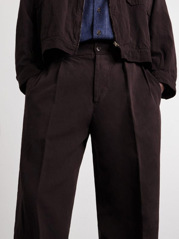 Straight-Leg Cotton and Linen-Blend Trousers - CU Straight-Leg Cotton and Linen-Blend Trousers - CU