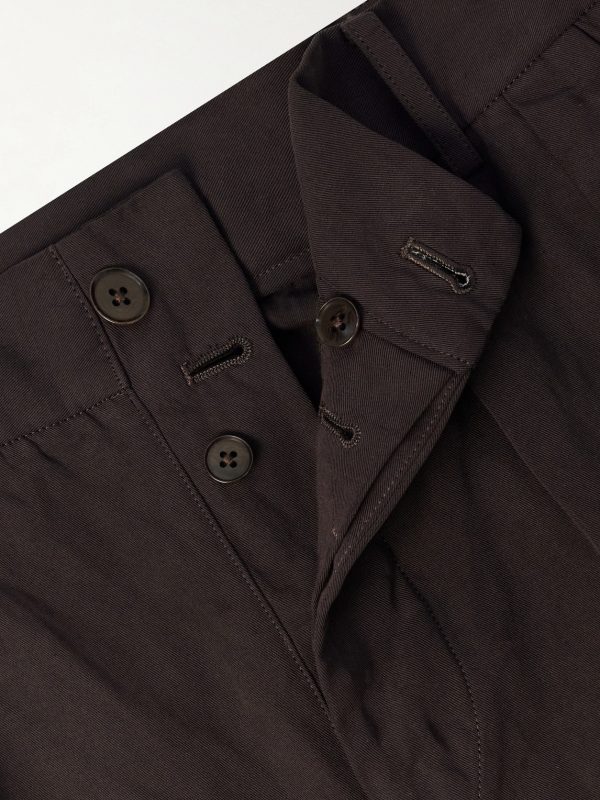 Straight-Leg Cotton and Linen-Blend Trousers - E1 Straight-Leg Cotton and Linen-Blend Trousers - E1