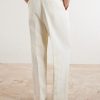 Tapered Cotton and Linen-Blend Trousers - BK Tapered Cotton and Linen-Blend Trousers - BK