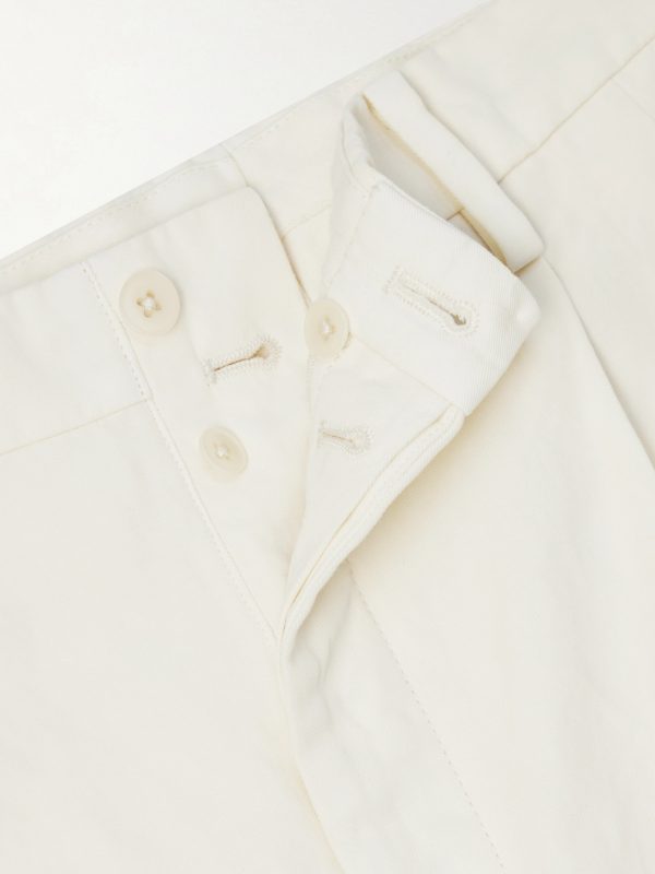 Tapered Cotton and Linen-Blend Trousers - E1 Tapered Cotton and Linen-Blend Trousers - E1