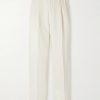 Tapered Cotton and Linen-Blend Trousers Tapered Cotton and Linen-Blend Trousers