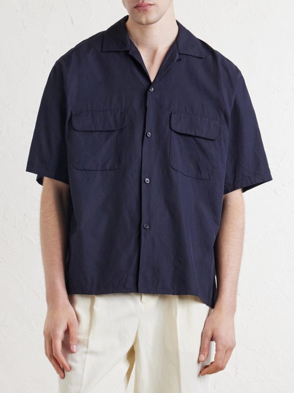 Cotton and Silk-Blend Shirt - FR Cotton and Silk-Blend Shirt - FR