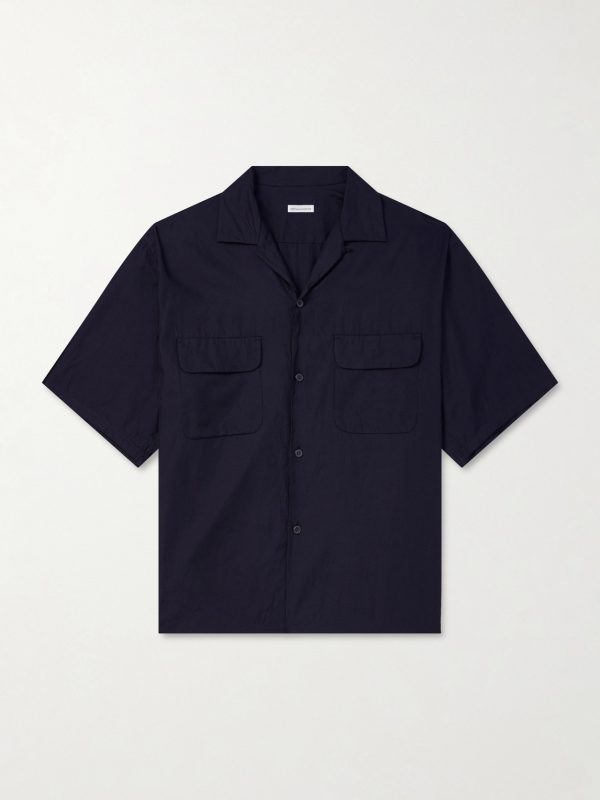 Cotton and Silk-Blend Shirt Cotton and Silk-Blend Shirt