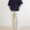 Cotton and Silk-Blend Shirt - OU Cotton and Silk-Blend Shirt - OU
