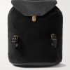 Zibeline Suede and Full-Grain Leather Backpack Zibeline Suede and Full-Grain Leather Backpack