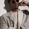 Pasha Square-Frame Gold-Tone Sunglasses - BK Pasha Square-Frame Gold-Tone Sunglasses - BK