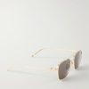Pasha Square-Frame Gold-Tone Sunglasses - FR Pasha Square-Frame Gold-Tone Sunglasses - FR