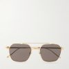 Pasha Square-Frame Gold-Tone Sunglasses Pasha Square-Frame Gold-Tone Sunglasses