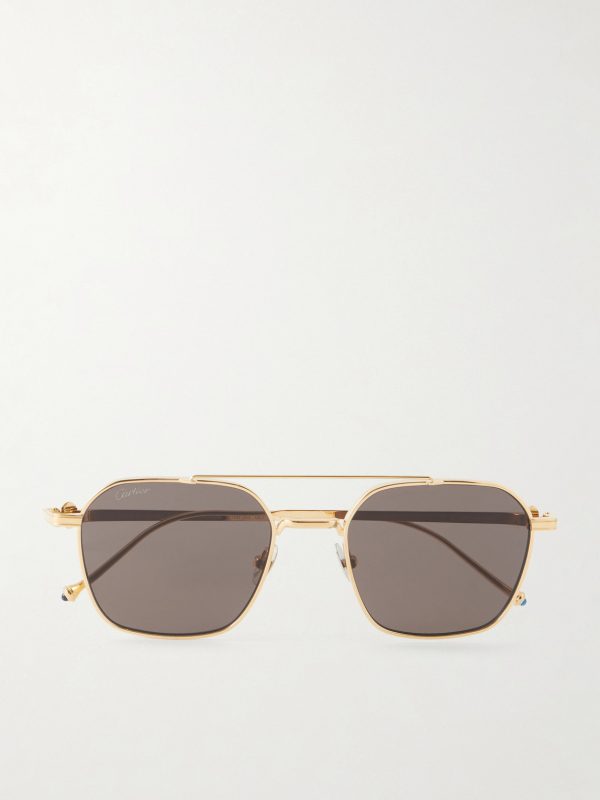 Pasha Square-Frame Gold-Tone Sunglasses Pasha Square-Frame Gold-Tone Sunglasses