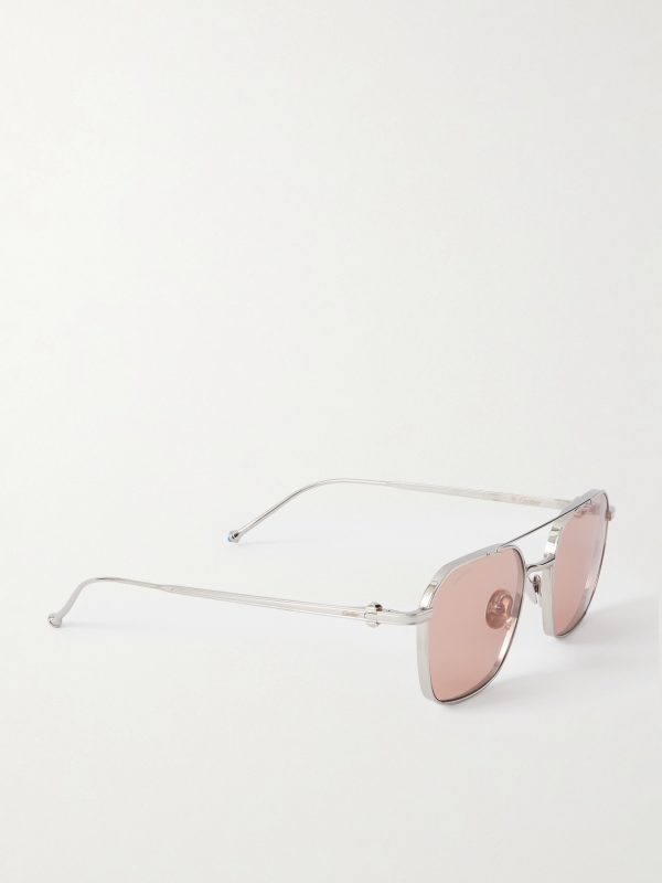 Pasha Aviator-Style Silver-Tone Sunglasses - FR Pasha Aviator-Style Silver-Tone Sunglasses - FR