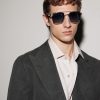 Santos de Cartier Aviator-Style Silver-Tone Sunglasses - BK Santos de Cartier Aviator-Style Silver-Tone Sunglasses - BK