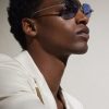 Panthère de Cartier Rimless Silver-Tone Sunglasses - BK