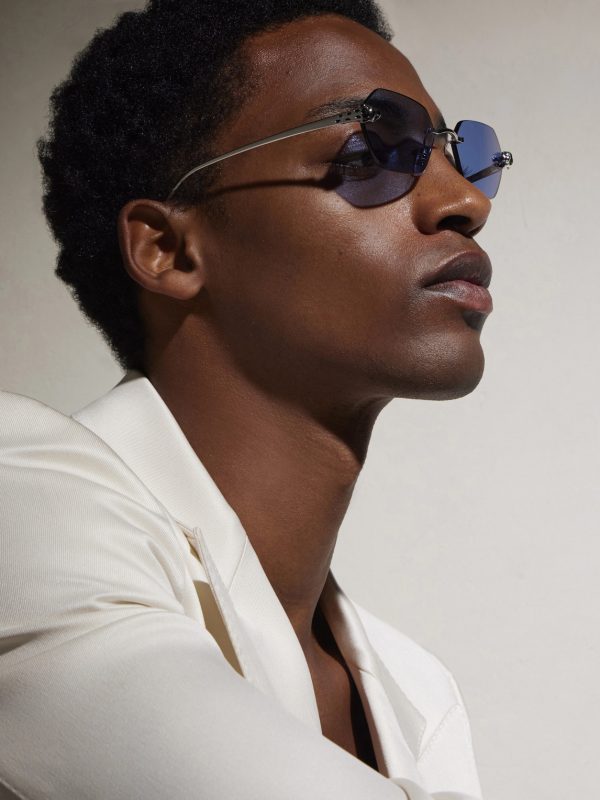 Panthère de Cartier Rimless Silver-Tone Sunglasses - BK