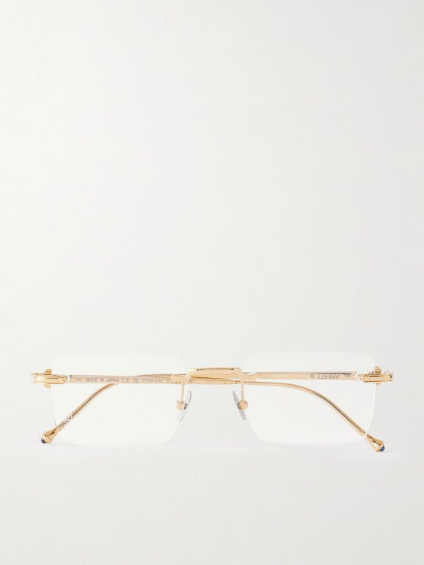 Pasha Square-Frame Gold-Tone Glasses Pasha Square-Frame Gold-Tone Glasses