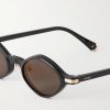 Godron Oval-Frame Acetate Sunglasses - CU Godron Oval-Frame Acetate Sunglasses - CU