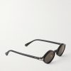 Godron Oval-Frame Acetate Sunglasses - FR Godron Oval-Frame Acetate Sunglasses - FR