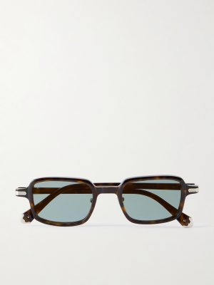 Godron Square-Frame Tortoiseshell Acetate Sunglasses Godron Square-Frame Tortoiseshell Acetate Sunglasses