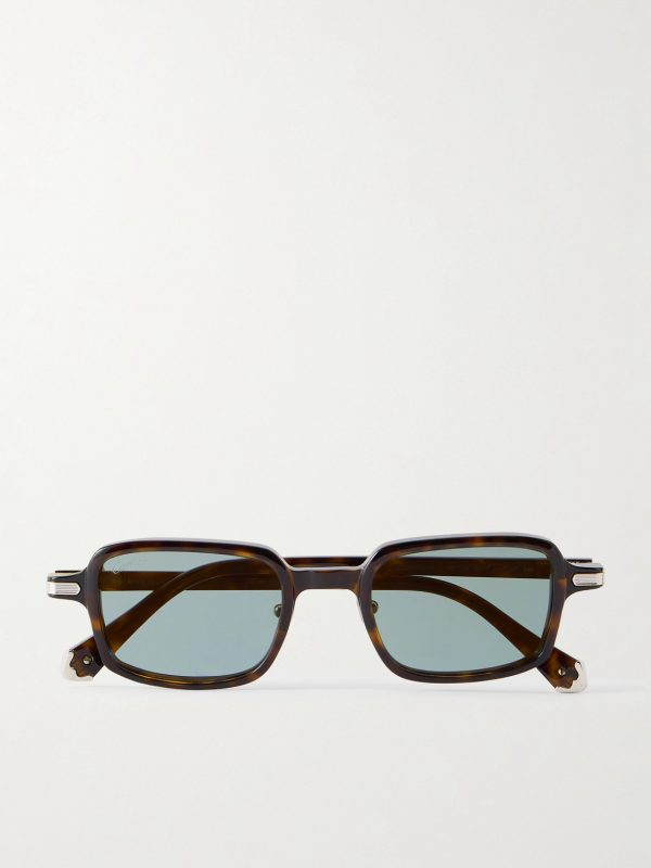 Godron Square-Frame Tortoiseshell Acetate Sunglasses Godron Square-Frame Tortoiseshell Acetate Sunglasses