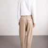 Montauk Tapered Pleated Cotton-Twill Trousers - BK Montauk Tapered Pleated Cotton-Twill Trousers - BK