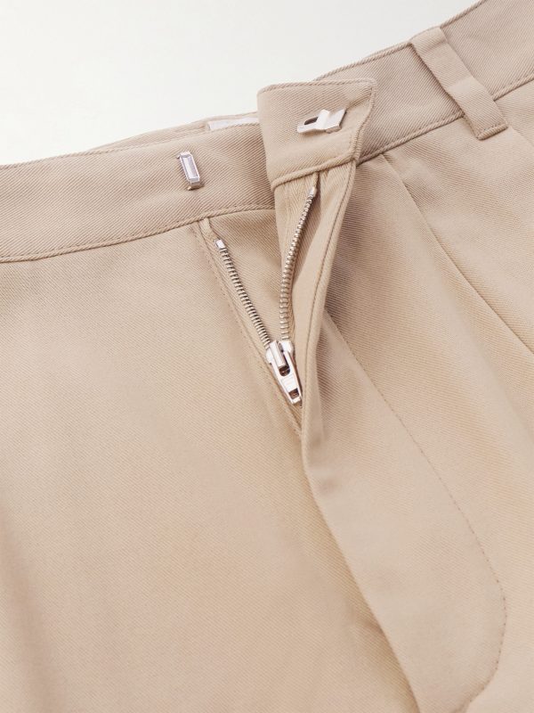 Montauk Tapered Pleated Cotton-Twill Trousers - CU Montauk Tapered Pleated Cotton-Twill Trousers - CU