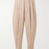 Montauk Tapered Pleated Cotton-Twill Trousers Montauk Tapered Pleated Cotton-Twill Trousers