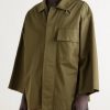 Oversized Cotton and Linen-Blend Twill Shirt - FR Oversized Cotton and Linen-Blend Twill Shirt - FR