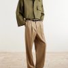 Oversized Cotton and Linen-Blend Twill Shirt - OU Oversized Cotton and Linen-Blend Twill Shirt - OU