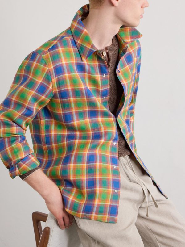 Checked Linen Shirt - CU