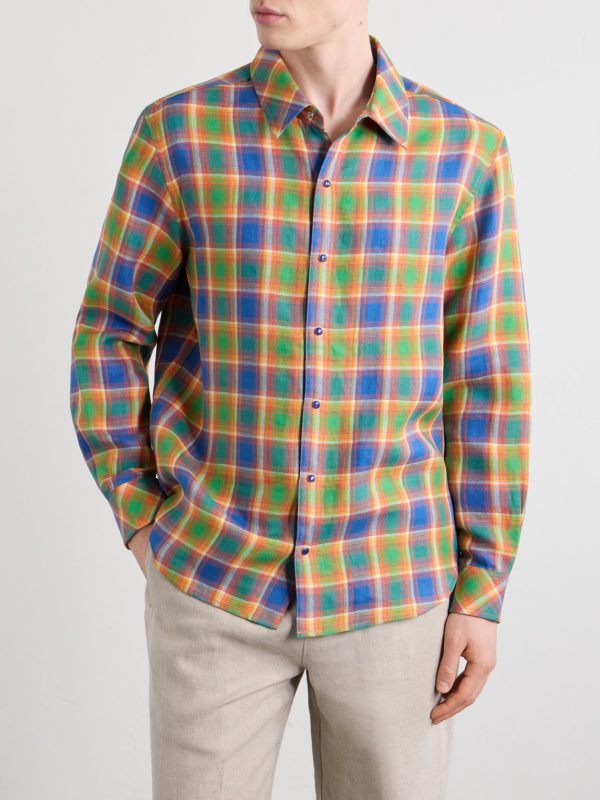 Checked Linen Shirt - FR