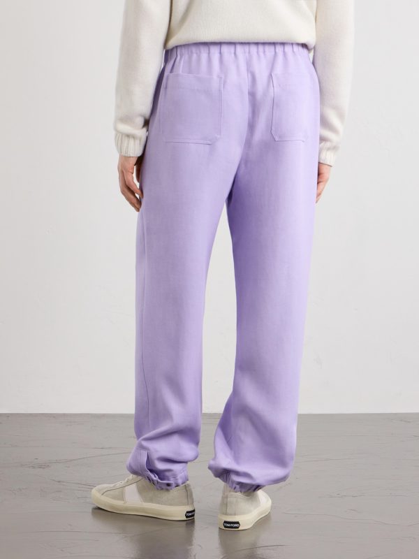 Linen Drawstring Sweatpants - BK Linen Drawstring Sweatpants - BK