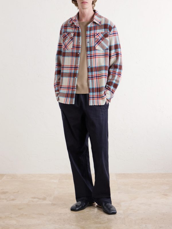 Checked Cashmere Shirt - OU
