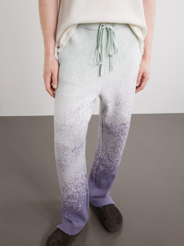 Ombre Straight-Leg Cashmere Trousers - CU Ombre Straight-Leg Cashmere Trousers - CU