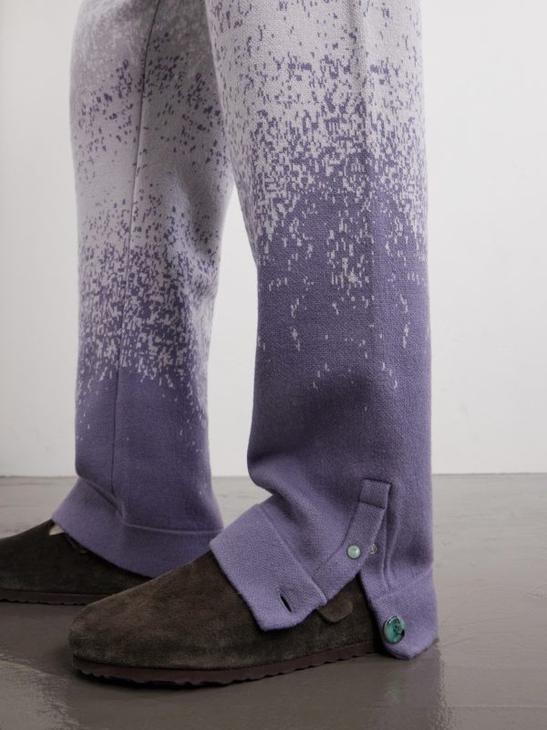Ombre Straight-Leg Cashmere Trousers - E1 Ombre Straight-Leg Cashmere Trousers - E1