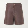 Straight-Leg Linen-Twill Shorts