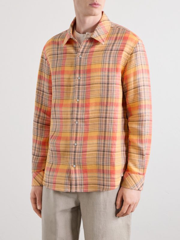 Twilight Checked Linen Shirt - FR