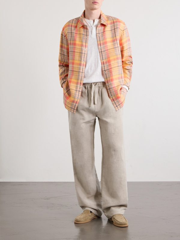 Twilight Checked Linen Shirt - OU