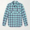 Lagoon Checked Cashmere Shirt